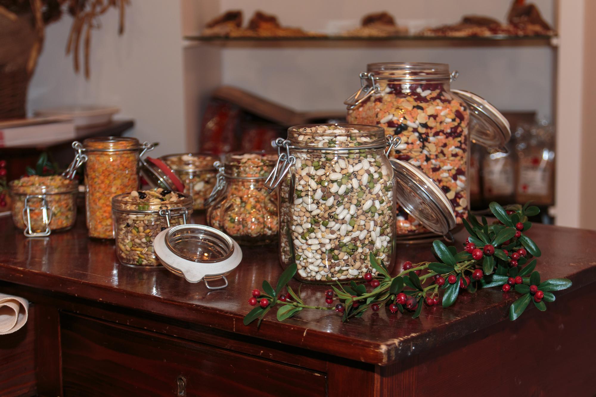 Curated pantry of artisanal ingredients
